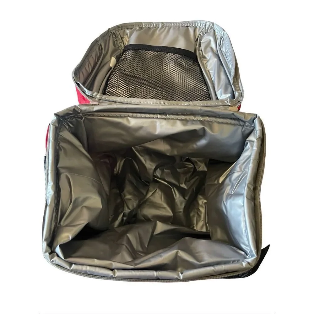 Coleman Red Gray Black Utah Utes Halftime Lunch Cooler Bag